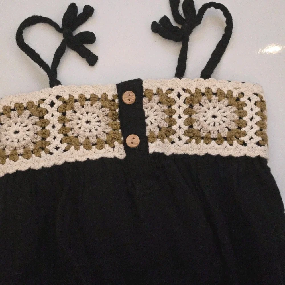 Old Navy Winter Knit and Crochet‎  Beanie Hat 18-24 months  Black