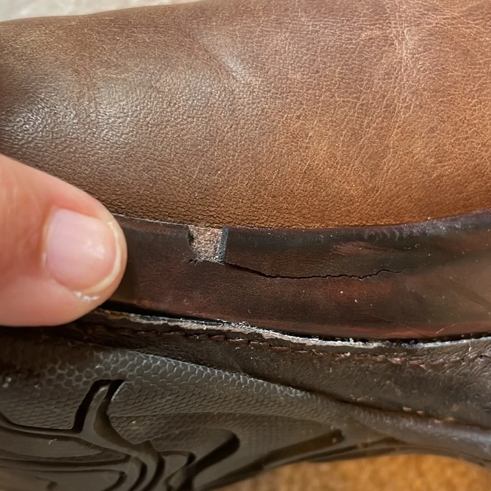 🐺 J-41  brown leather and nylon winter boot:
