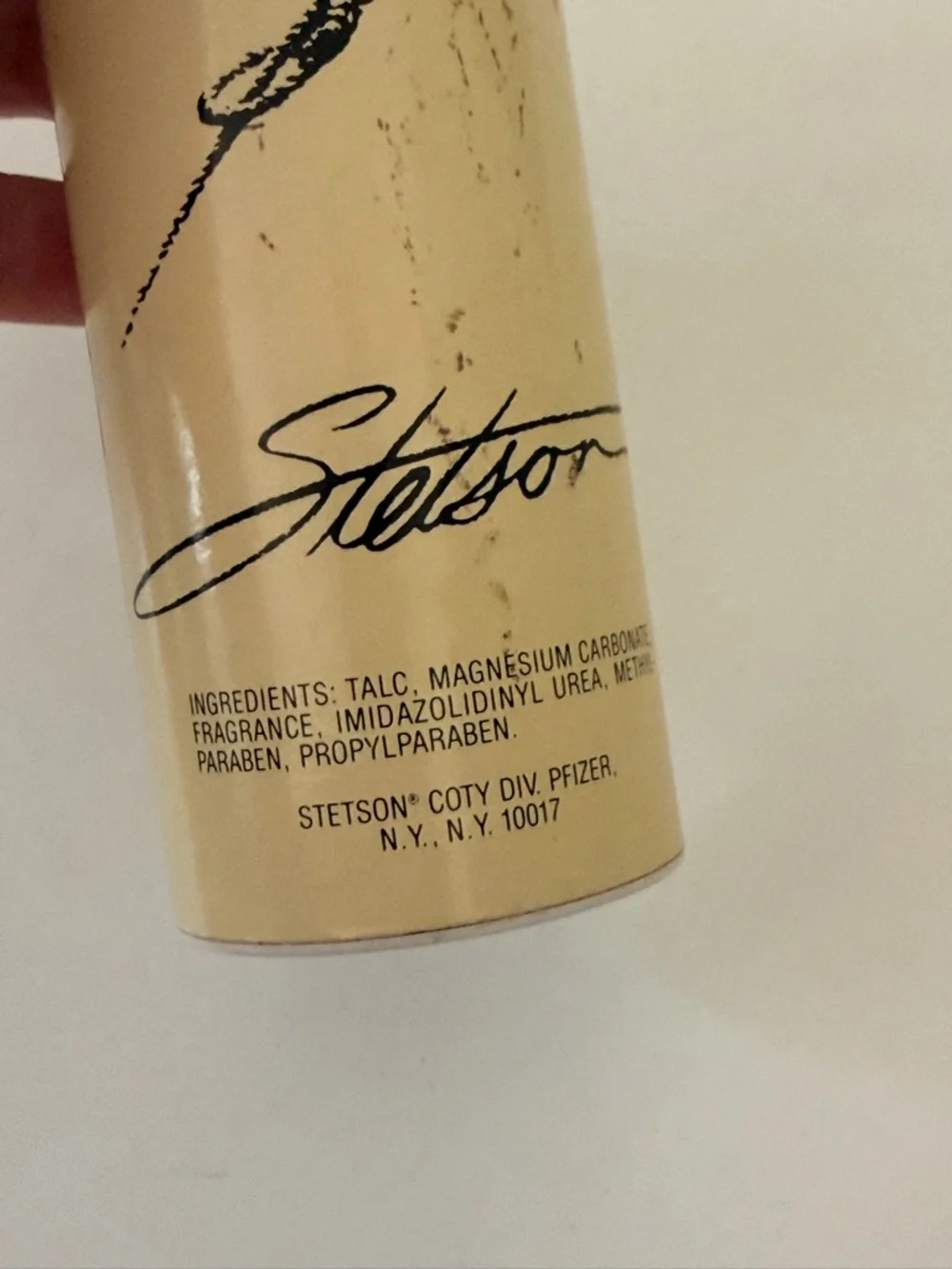 Stetson Talc Body Powder Made by Coty New Vintage Full Size