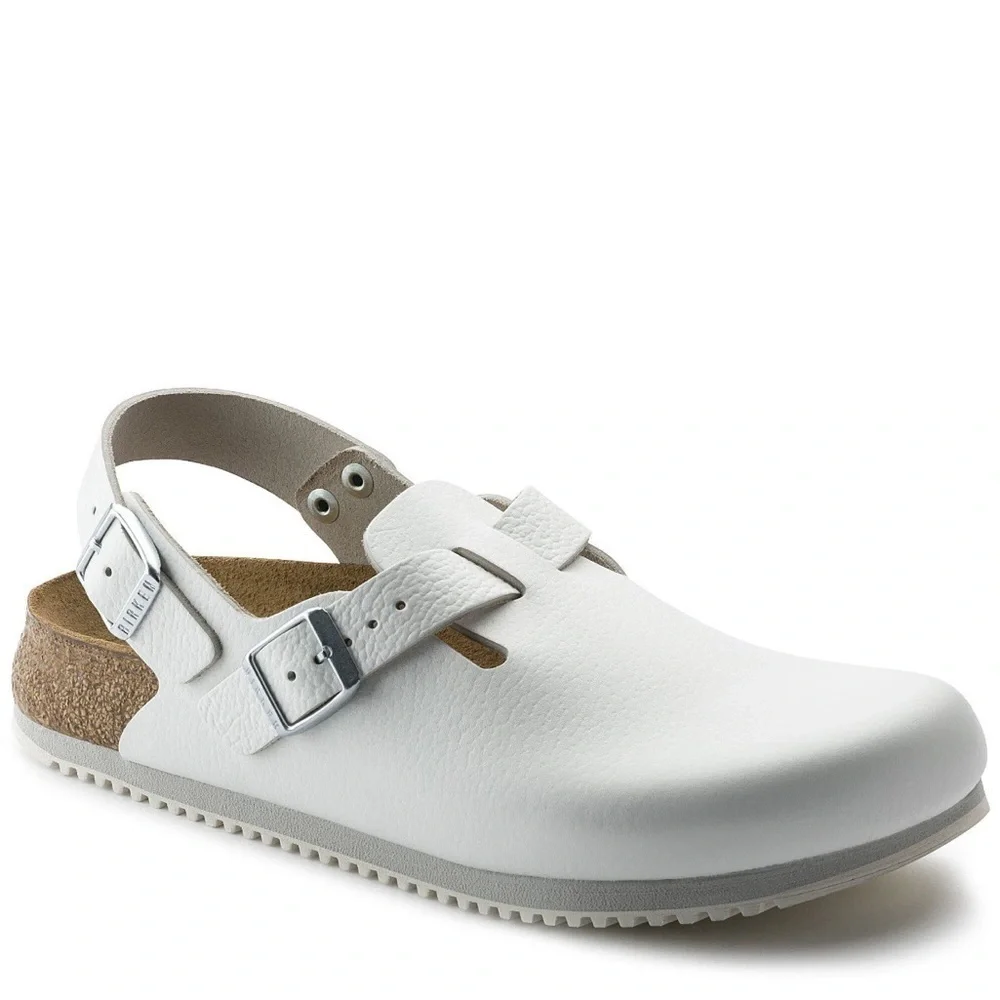 Birkenstock Tokio Super Grip Leather in White