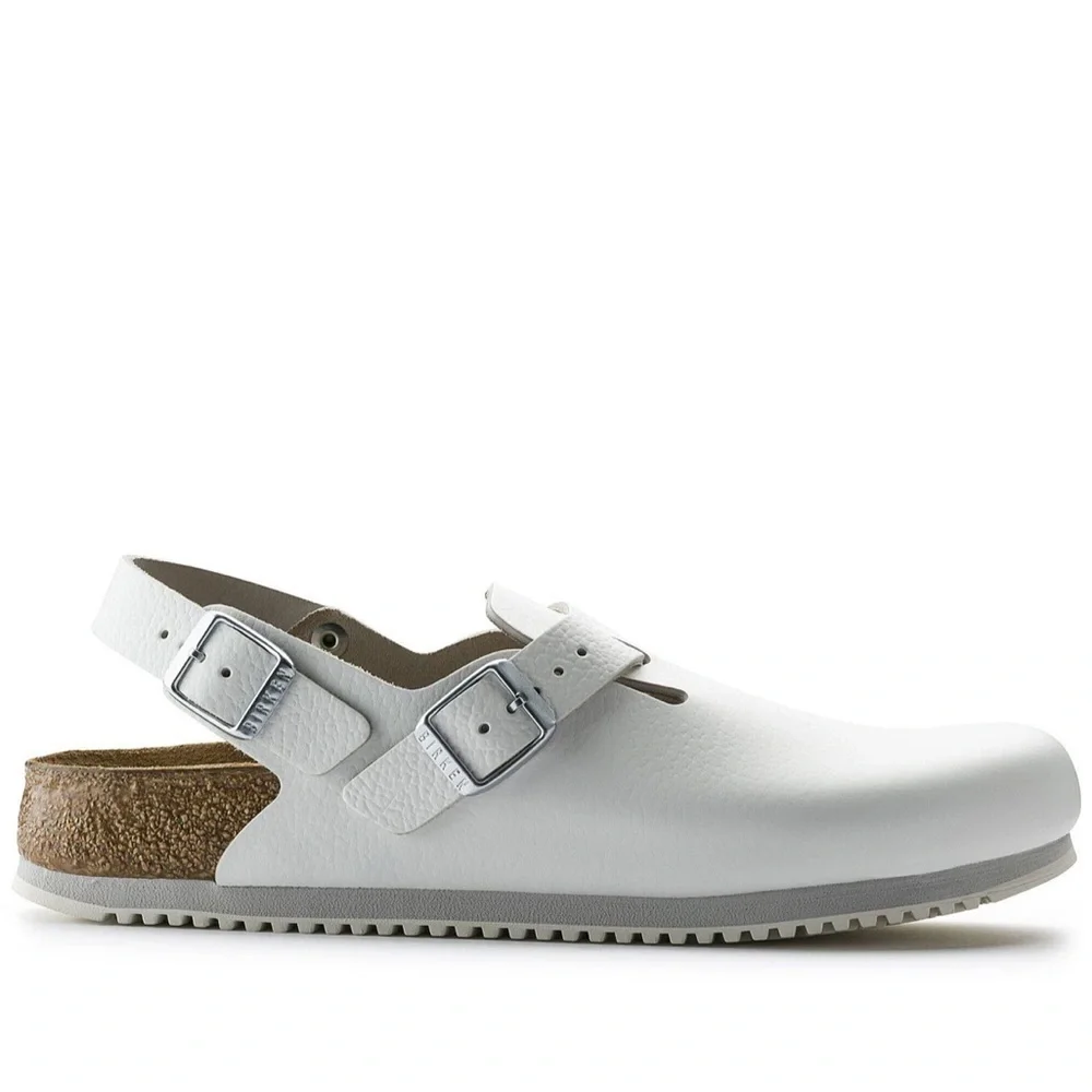 Birkenstock Tokio Super Grip Leather in White