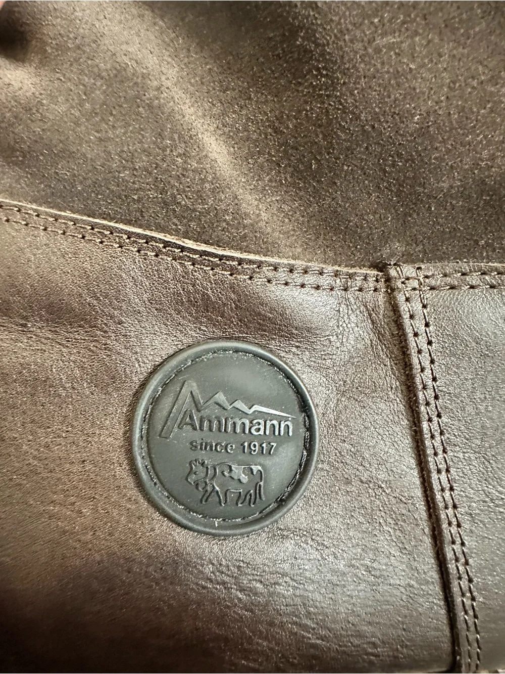 Men’s AMMANN Brown leather/shearling boots