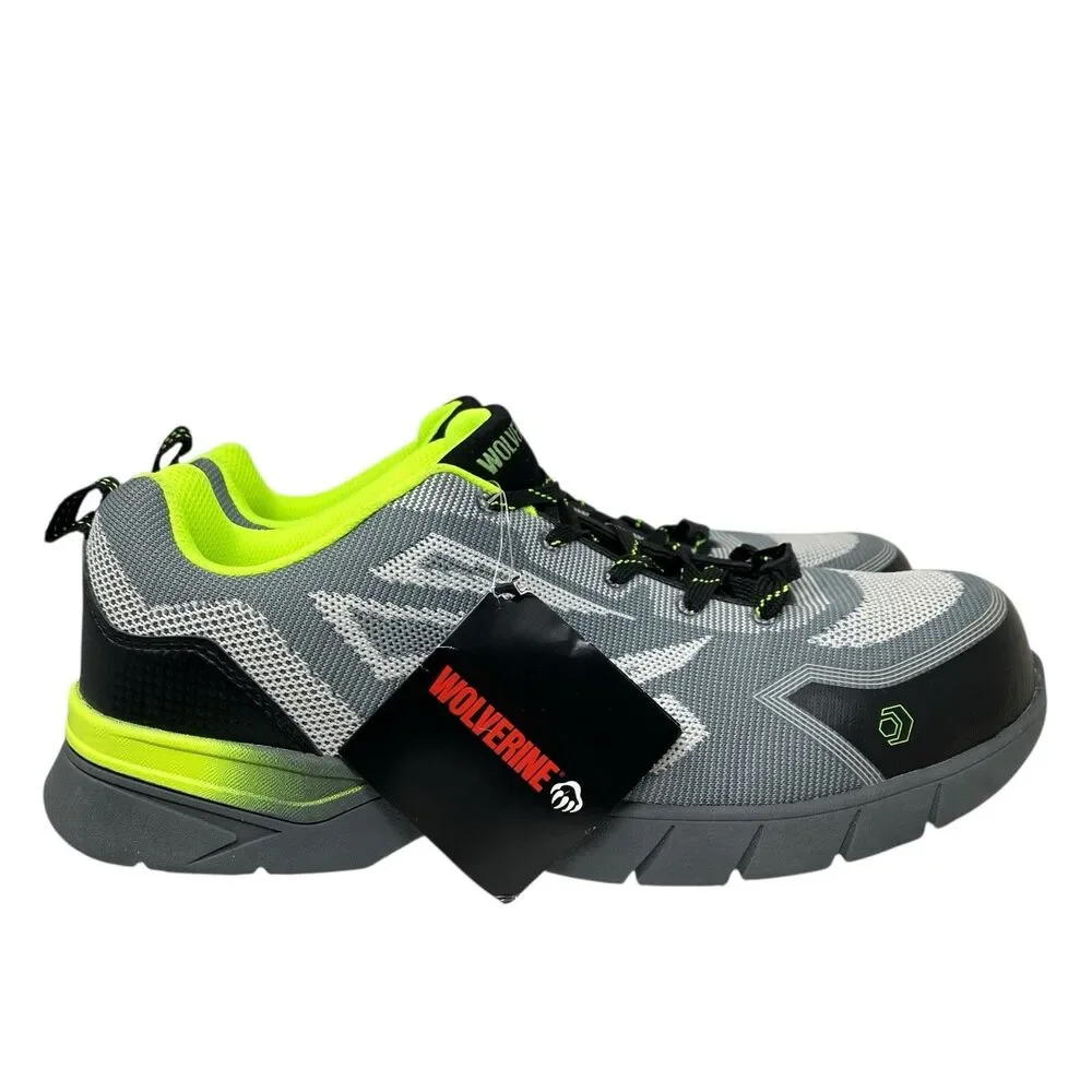 Wolverine Composite Toe Mens 12 Gray Jetstream‎ 2 Missmatched L12EW,R12M Green