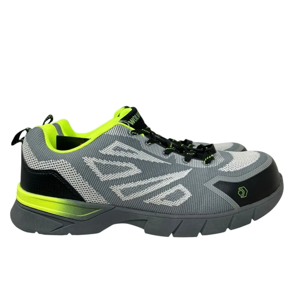 Wolverine Composite Toe Mens 12 Gray Jetstream‎ 2 Missmatched L12EW,R12M Green