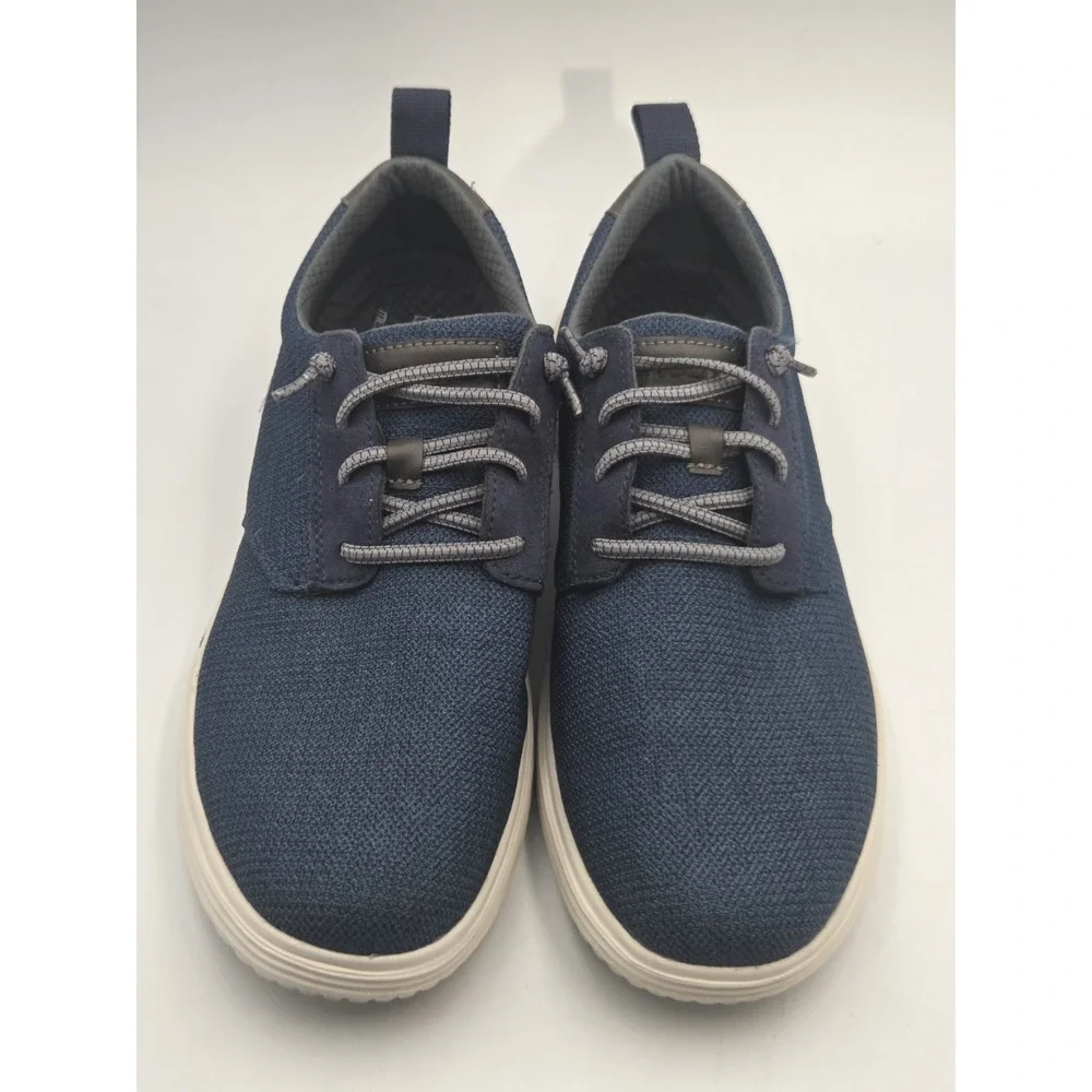 Skechers Navy Blue Classic Fit Air Cooled Memory Foam Mens 11.5 Slip On Shoes