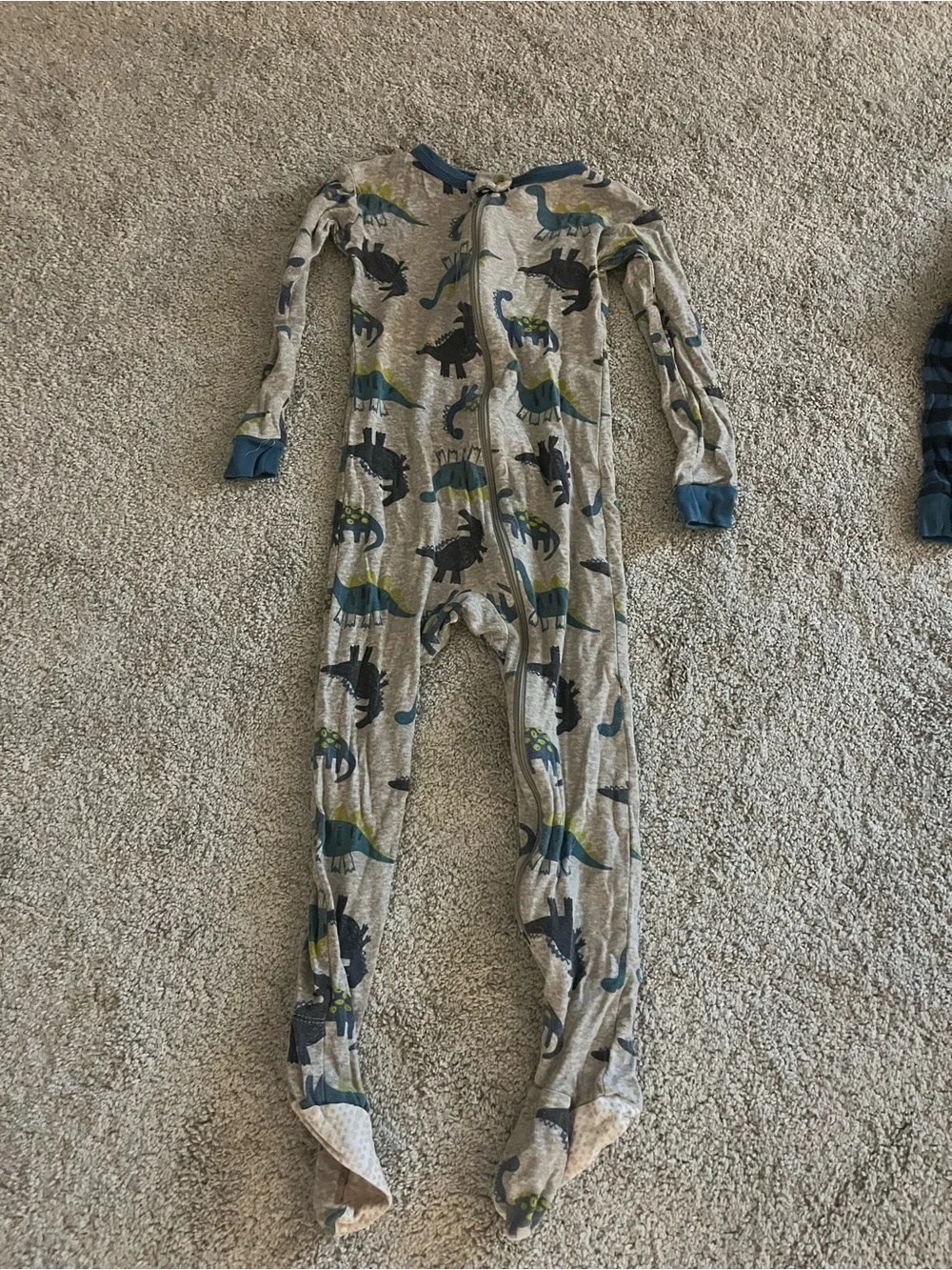 Kids Long-Sleeve Footed One-Piece Pajamas