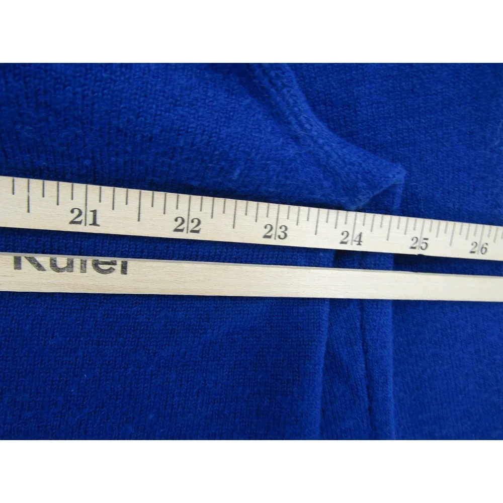 Banana Republic Quarter Zip Sweater Mens XL Blue 100% Wool Old Money Preppy Fall