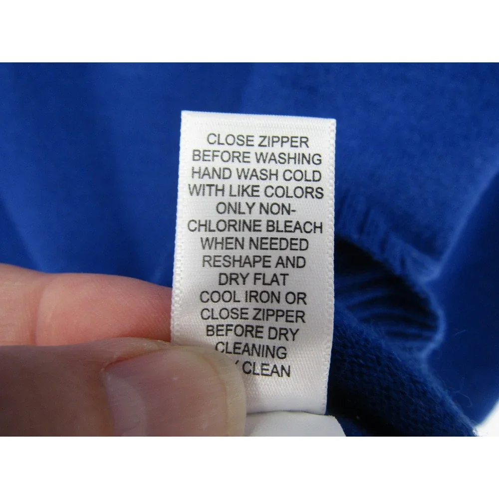 Banana Republic Quarter Zip Sweater Mens XL Blue 100% Wool Old Money Preppy Fall