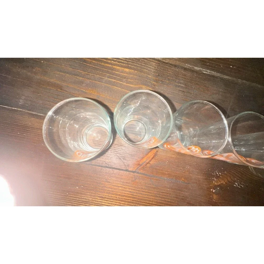 Vintage Luminarc MCM 7oz Orange Slice Juice Glass - Set Of 6