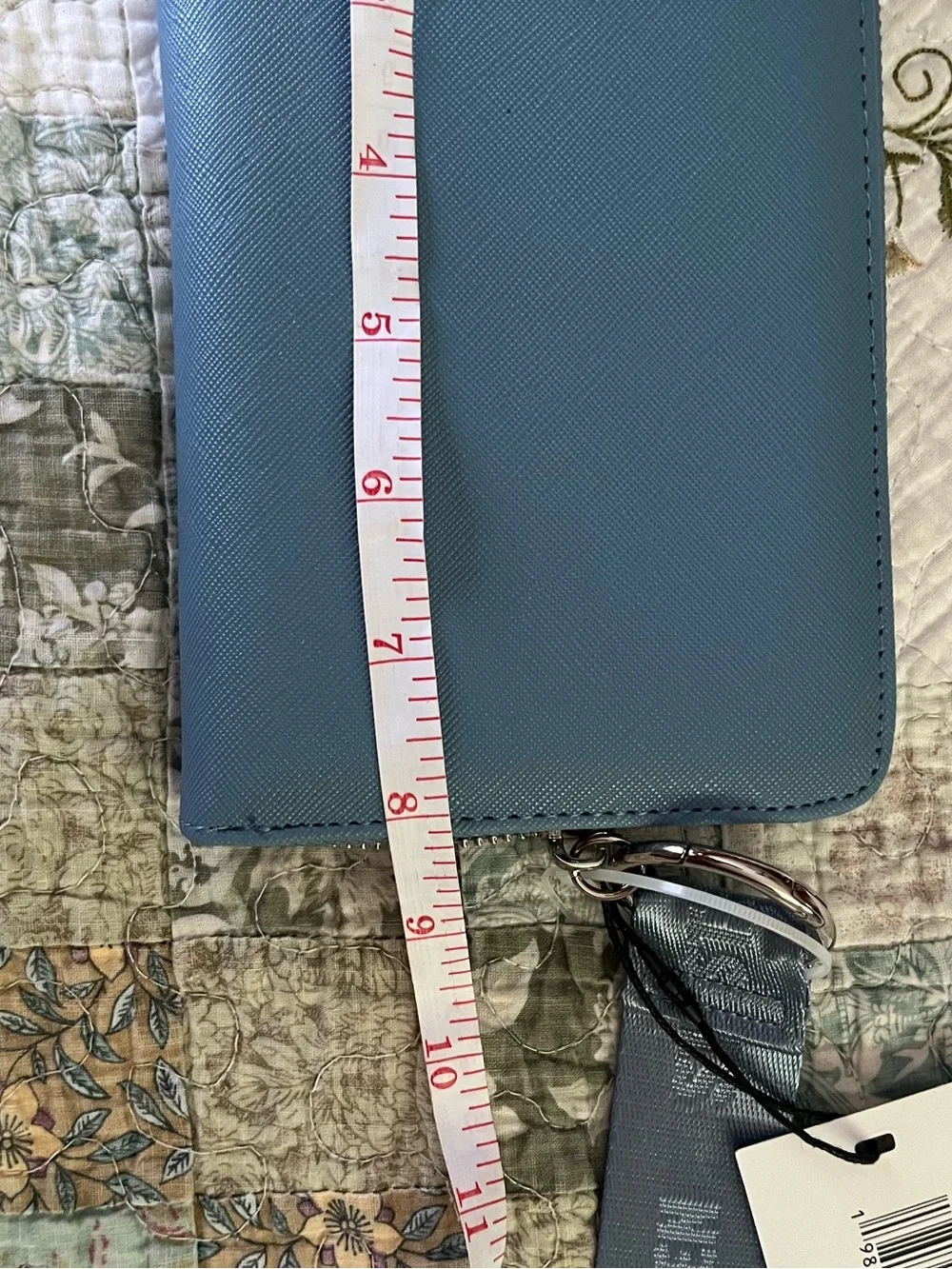 Steve Madden Zip Wallet Wristlet - Steel Blue