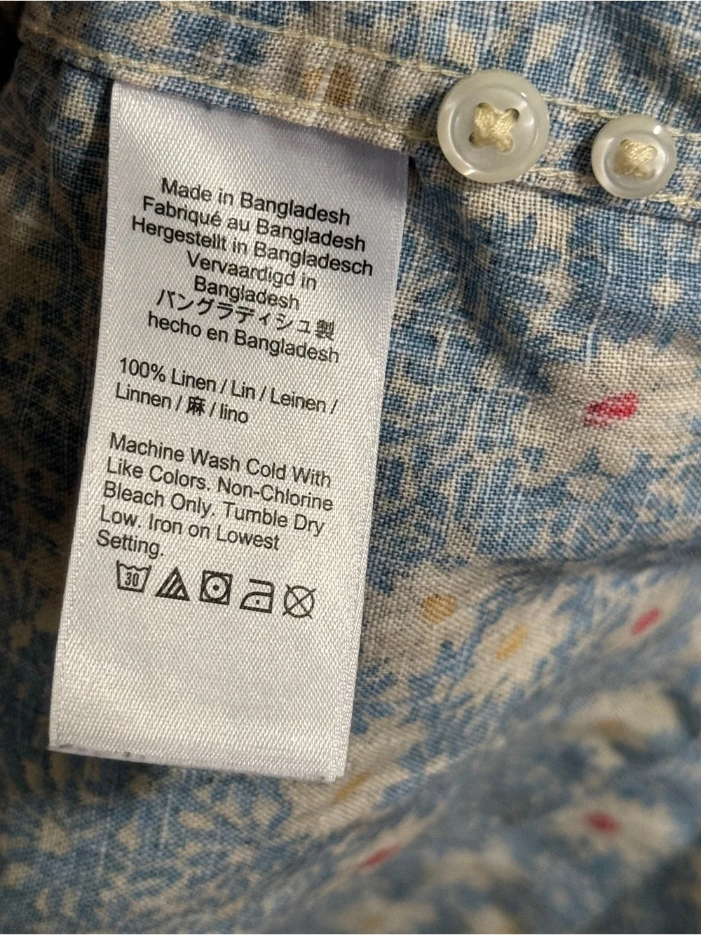 J. Crew white warm blue