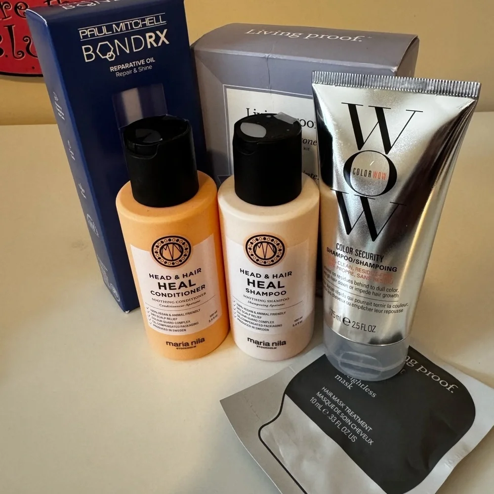 Hair Essentials Bundle w/Paul Mitchell, Living Proof, Color Wow & Head and Hair