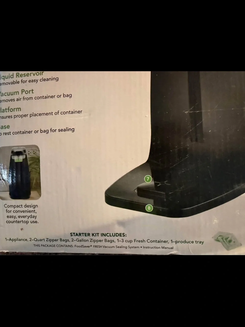 Food saver items box