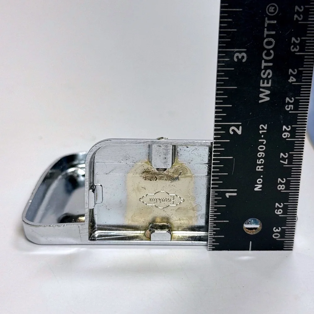 Vintage Franklin Brass Caprice Chrome Soap Dish Pair Wall Mount 1306 Old Stock