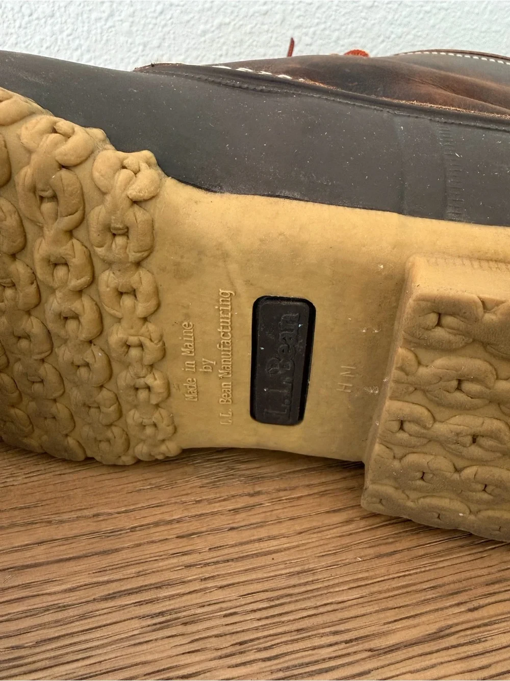 L.L. Bean rugged leather