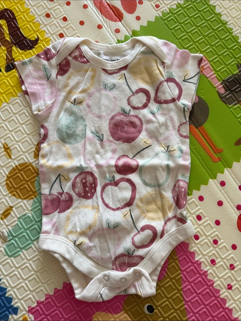 6 Organic Cotton Baby Girl One-Piece Bodysuits