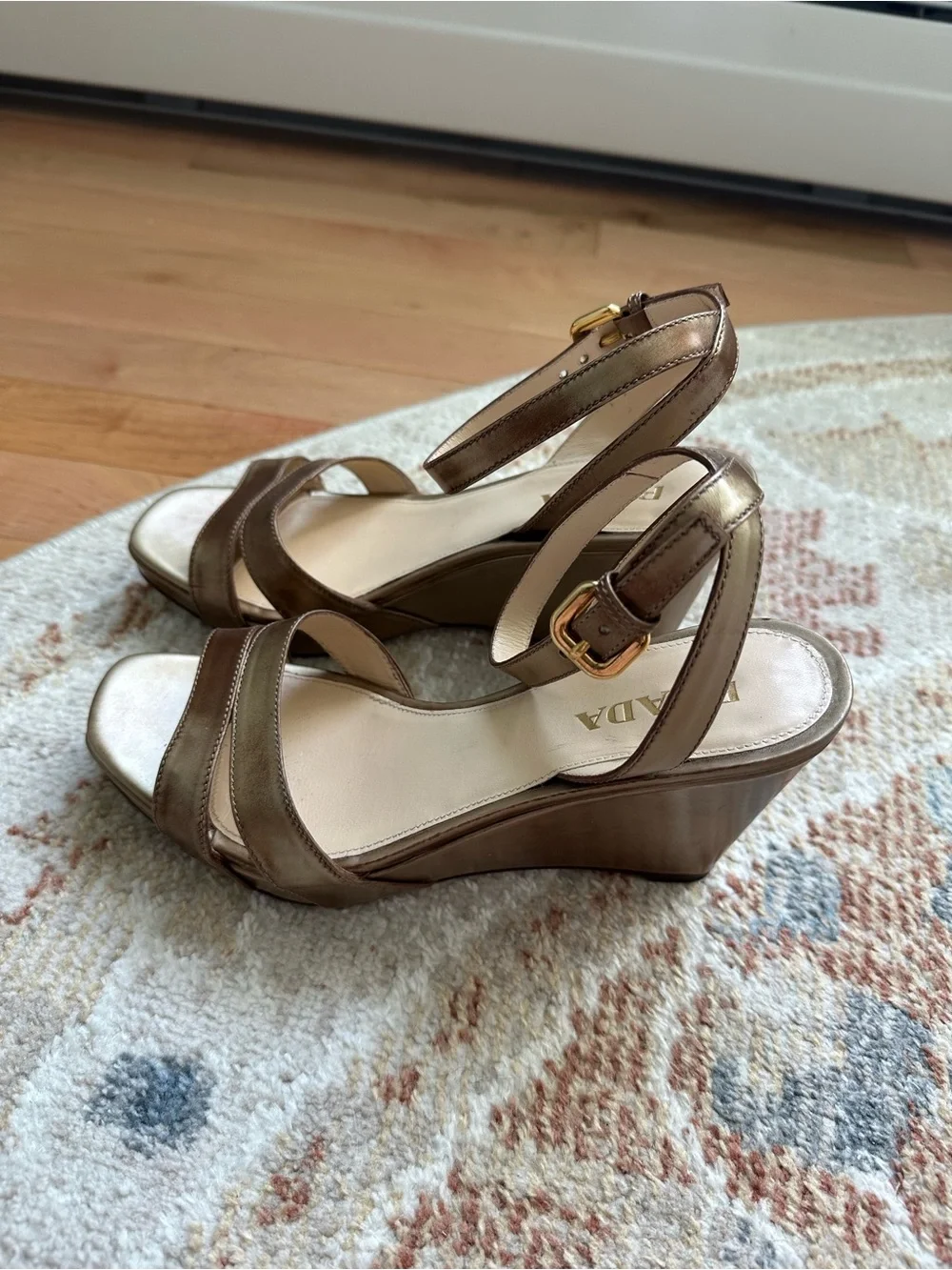 Prada wedge sandals