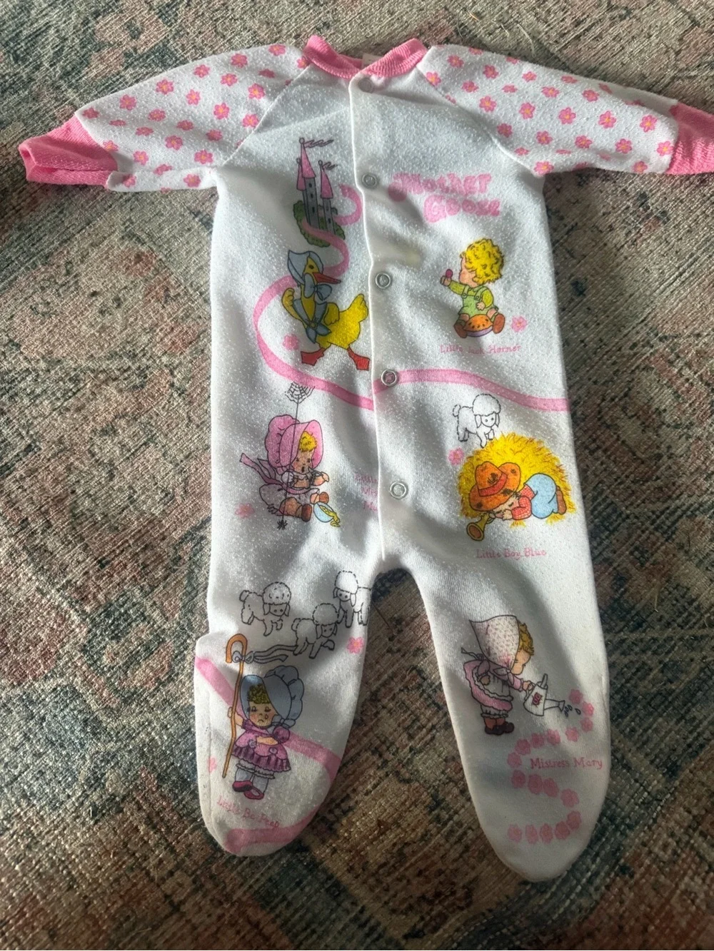 Vintage nursery rhymes size newborn baby