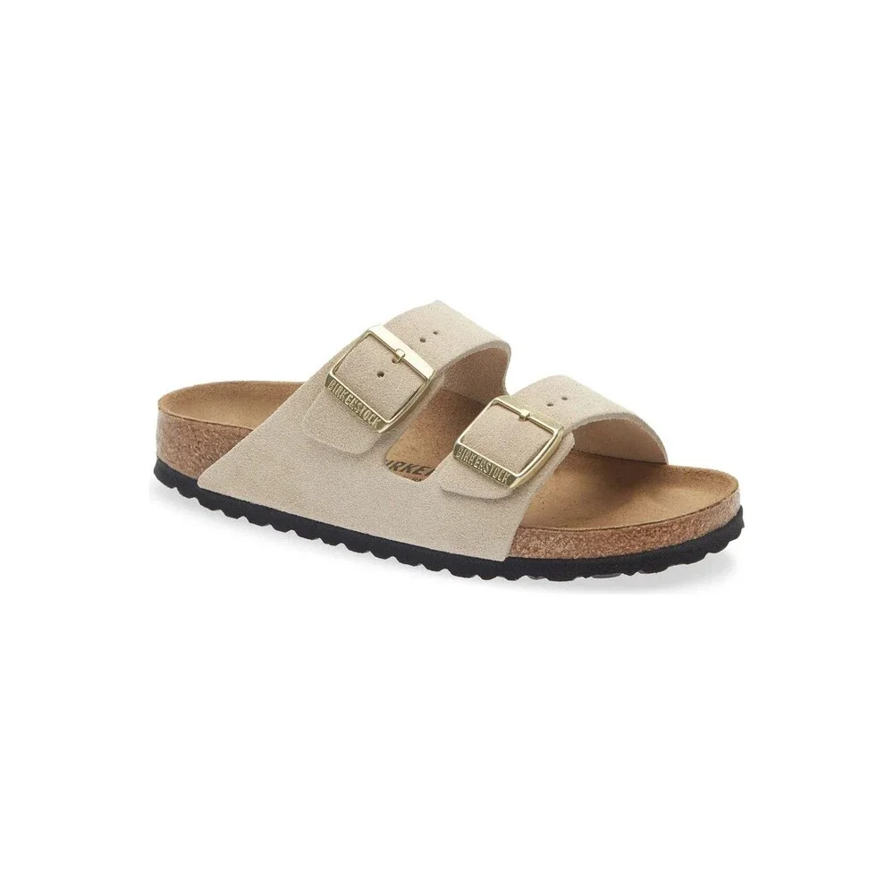 BIRKENSTOCK MEN'S SUEDE ARIZONA SANDALS SANDCASTLE NIB US 13 EU 46 REGULAR
