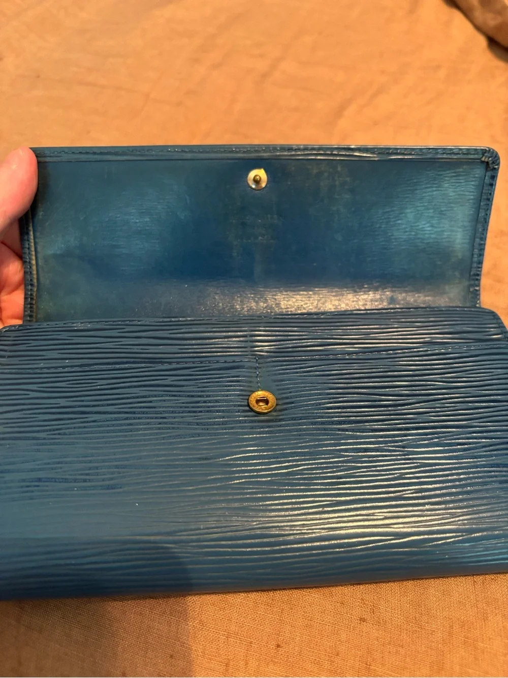 Vintage Louis Vuitton Sarah Wallet – Toledo Blue Epi Leather Long Wallet