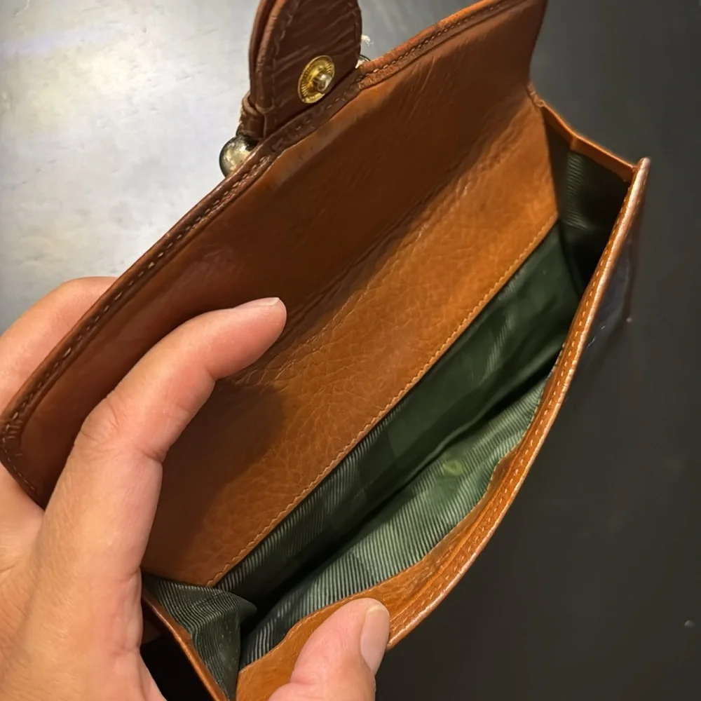 Burberry Quilted Denim And Leather Wallet