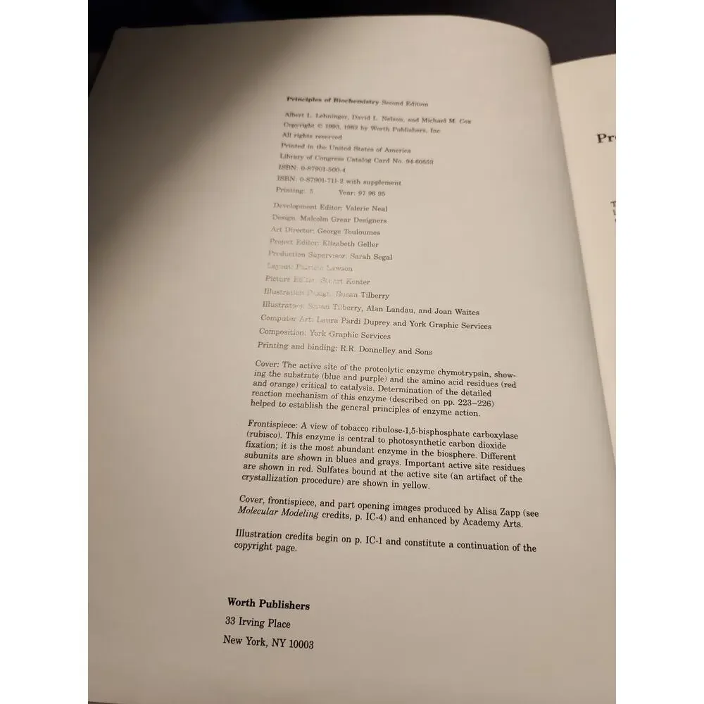 N/A principles biochemistry