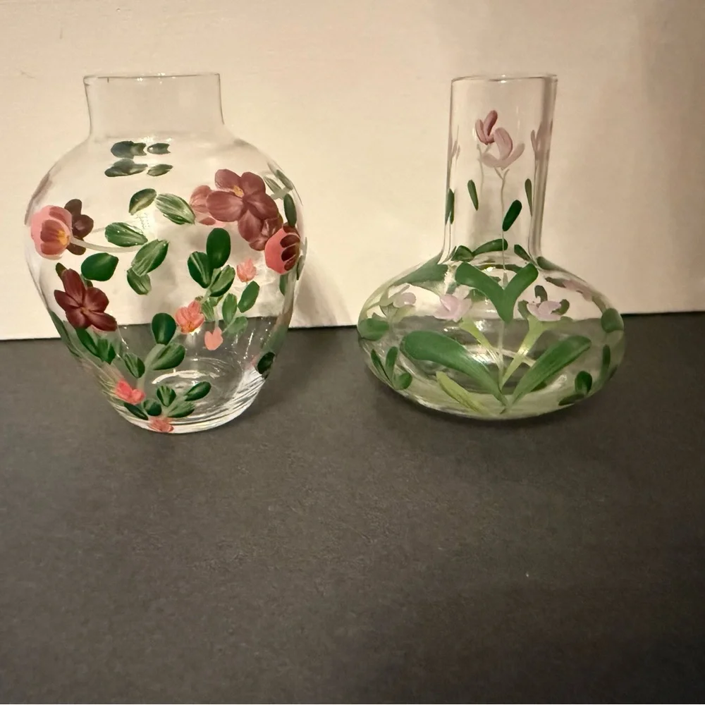 Vintage vases clear