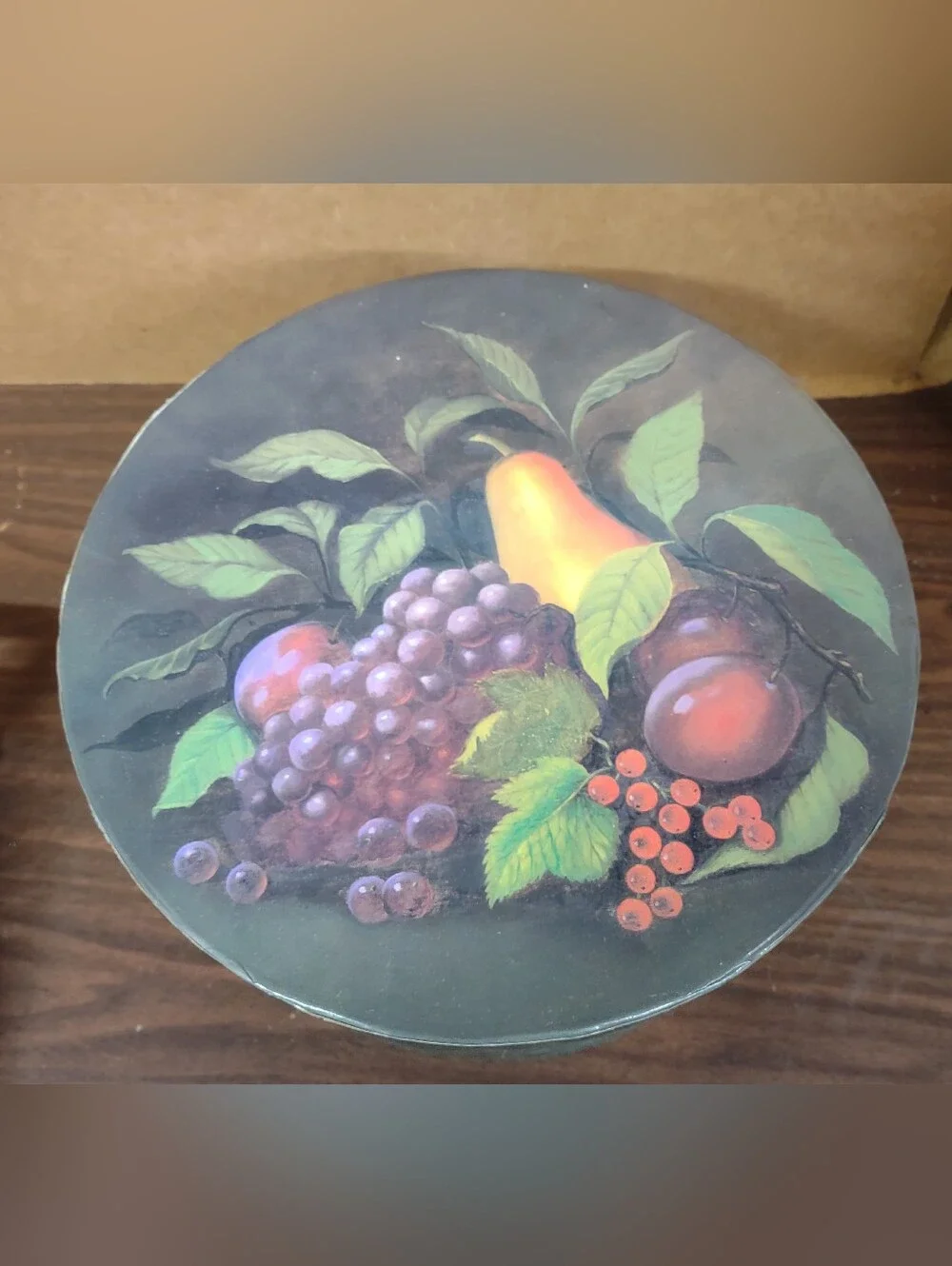 Lot of 3 Fruitful Bounty Decorative Stacking / Nesting Cardboard Collectible Box