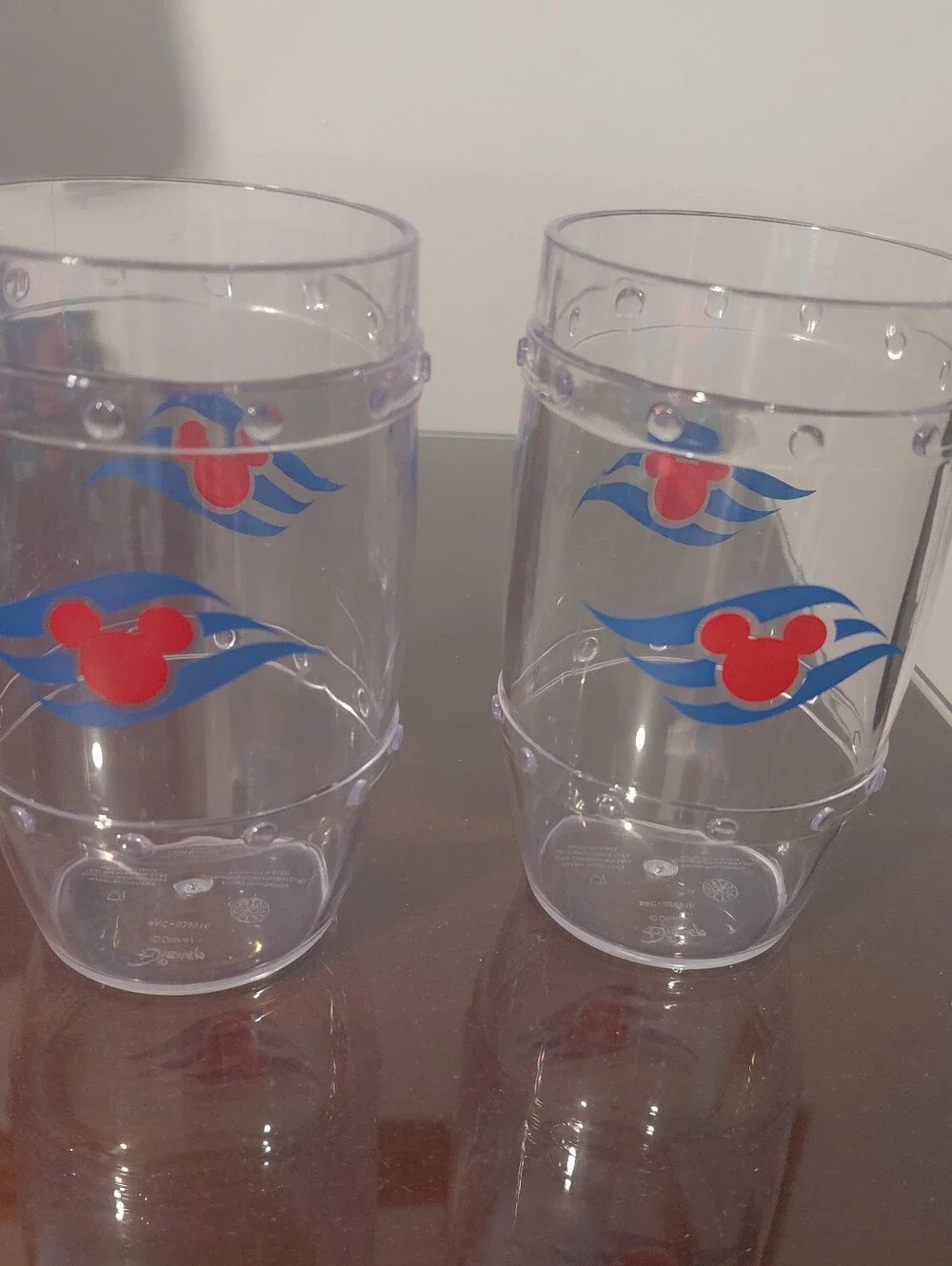 Disney Cruise Line Set Of 2 Souvenir Cups