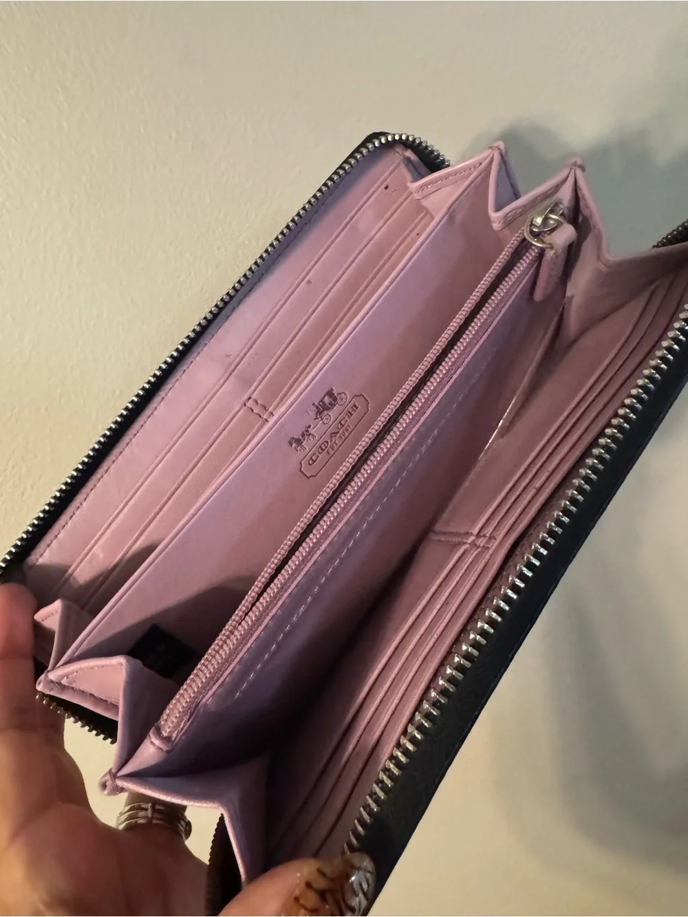 Coach wallet interior