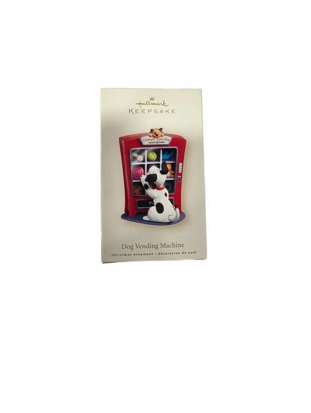 Hallmark Keepsake Dog Vending Machine Ornament 2007