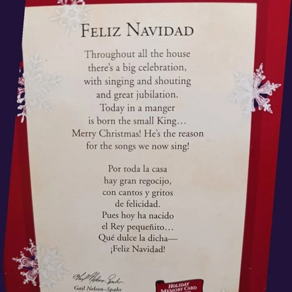 Hallmark 2003 feliz navidad tree ornament