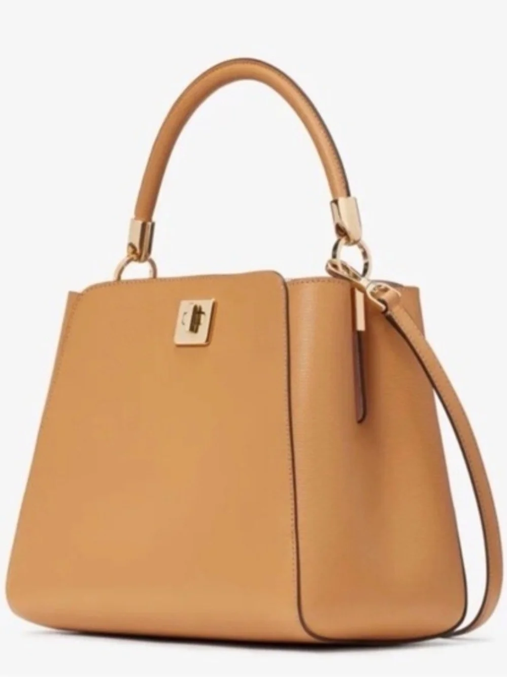 Kate Spade Structured Top-Handle Tote Bag in Tan *New