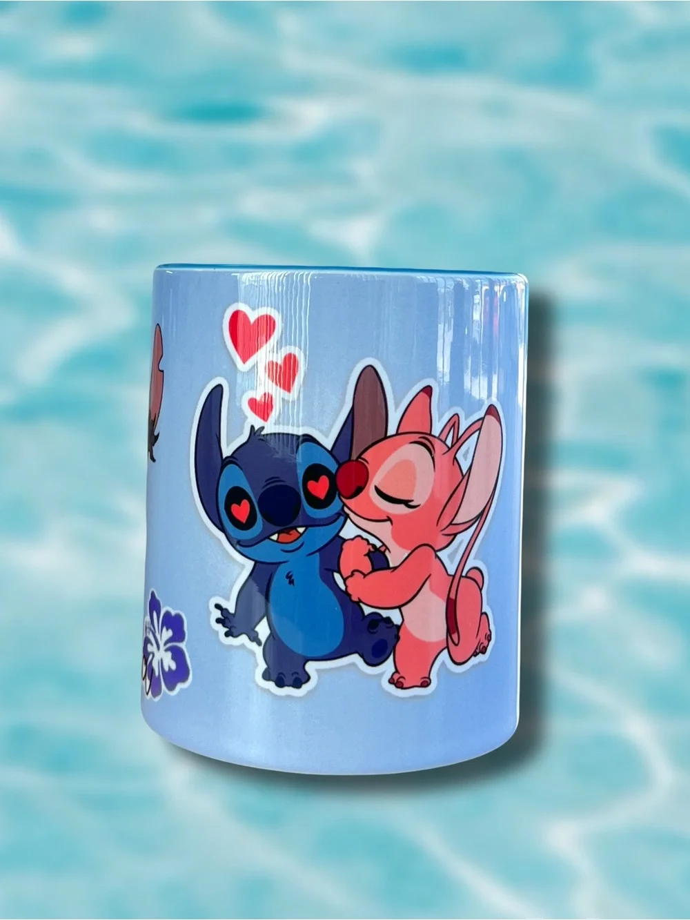 Blue Stitch & Angel Mug - Cute Character Design