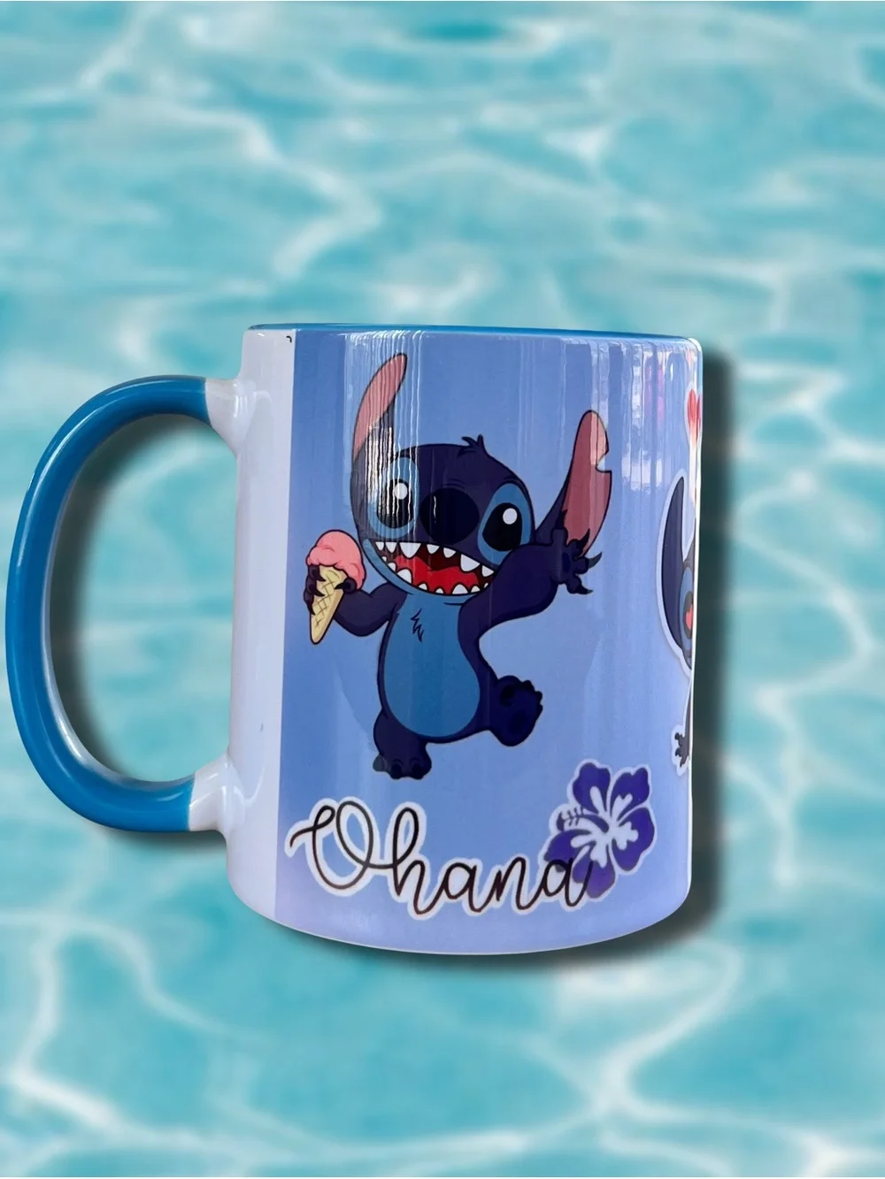 Blue Stitch & Angel Mug - Cute Character Design