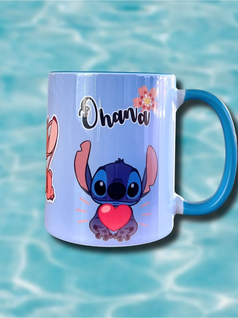 Blue Stitch & Angel Mug - Cute Character Design
