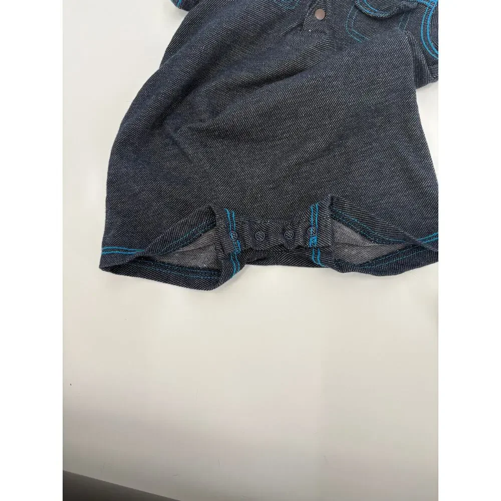 Baby Boy 18M Romper Lot Disney Mickey Mouse + Okie Dokie Denim Sport