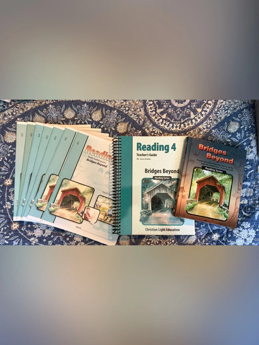 Reading 4 Teacher's Guide & Student Workbooks - Teal