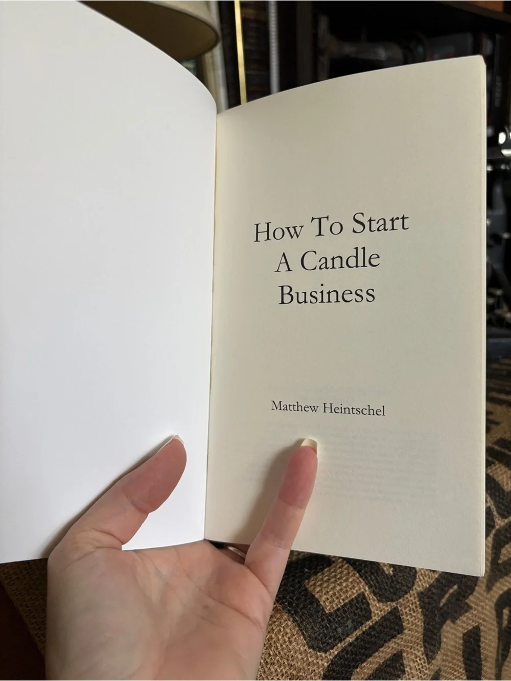 “How to Start a Candle Business” book