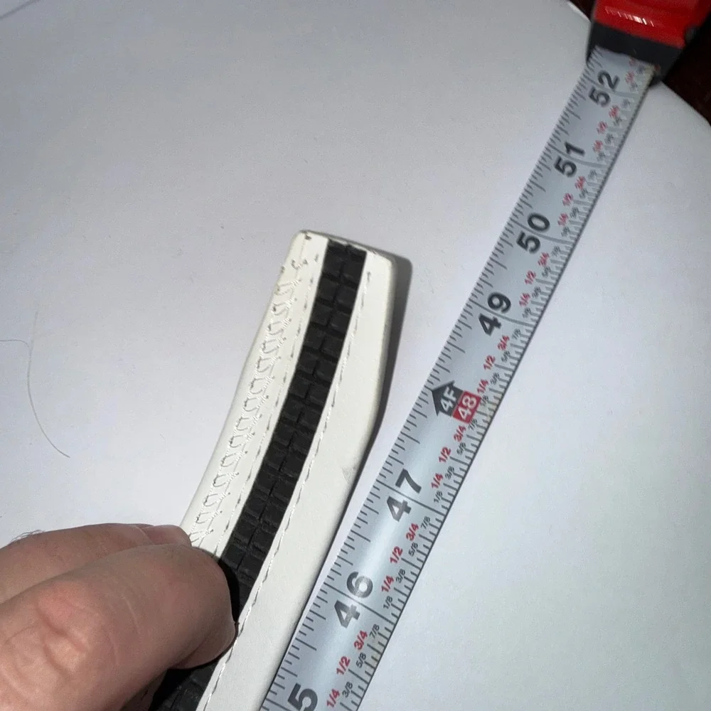 Evisu Ratchet Belt Mens One Size White Japanese Graphic Seagull Logo Buckle