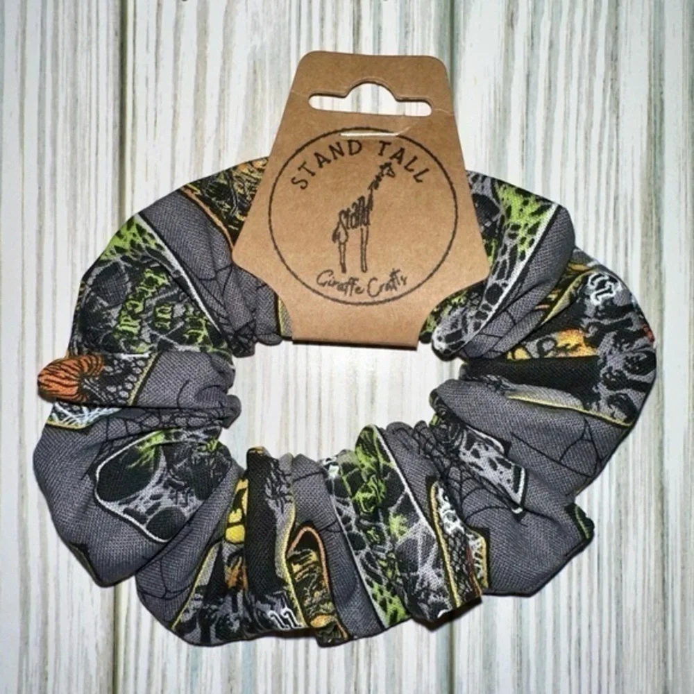 $7ea or 3/$15 spooky Halloween gray hair scrunchie new