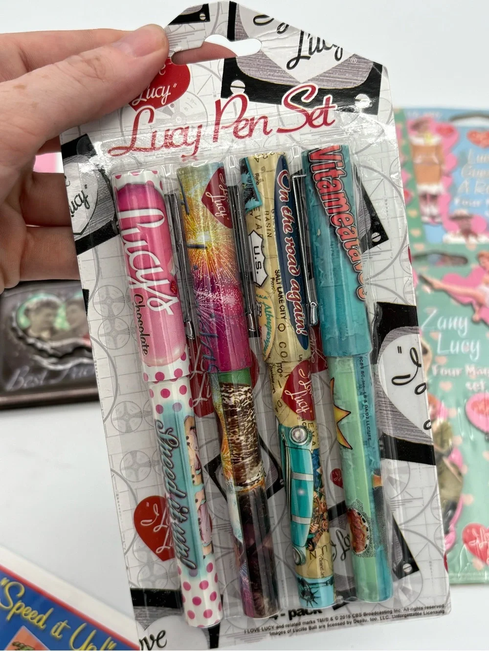 I Love Lucy pictured lucy pens