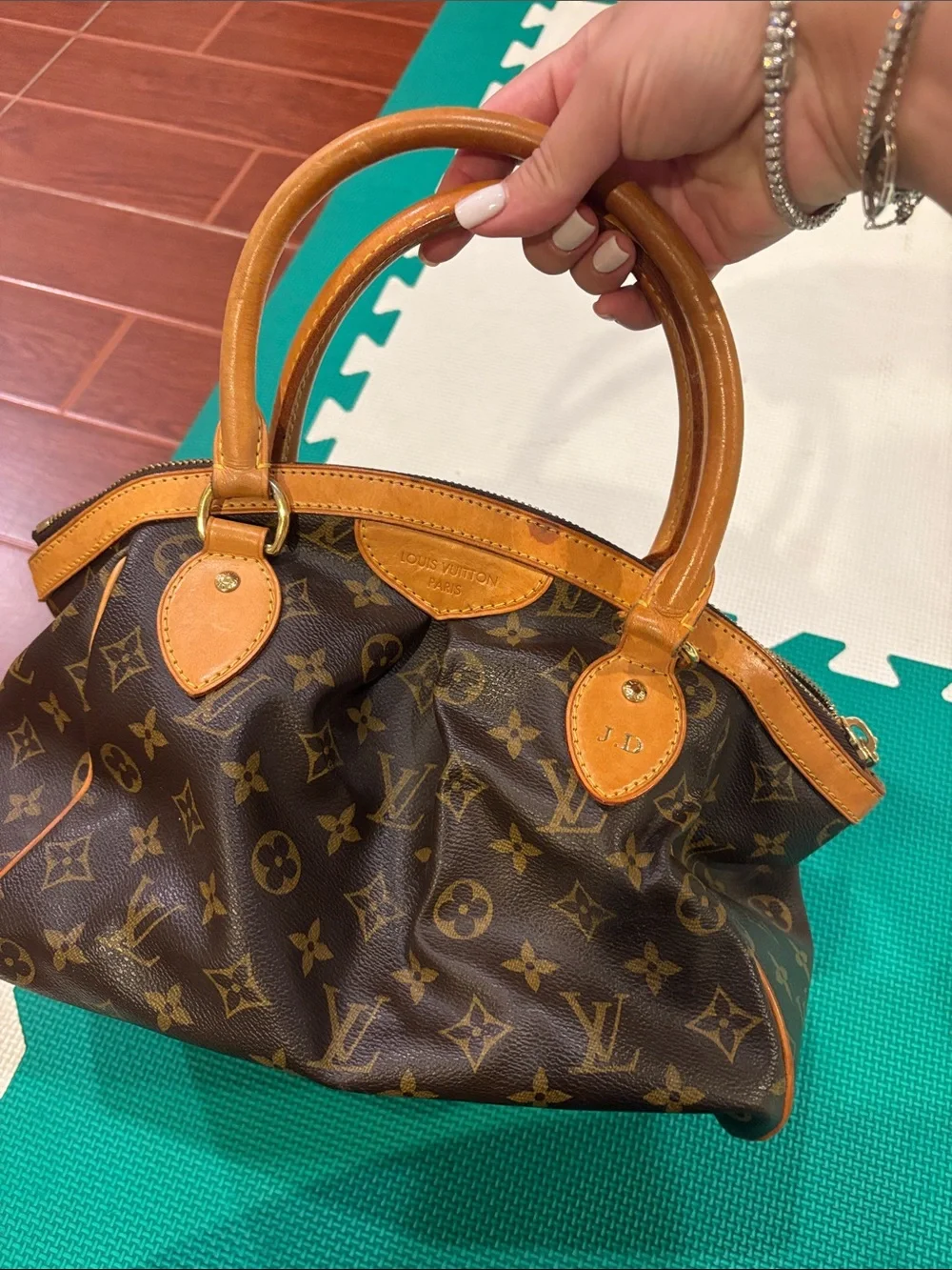 Louis Vuitton Monogram Canvas Satchel with Vachetta Leather Handles
