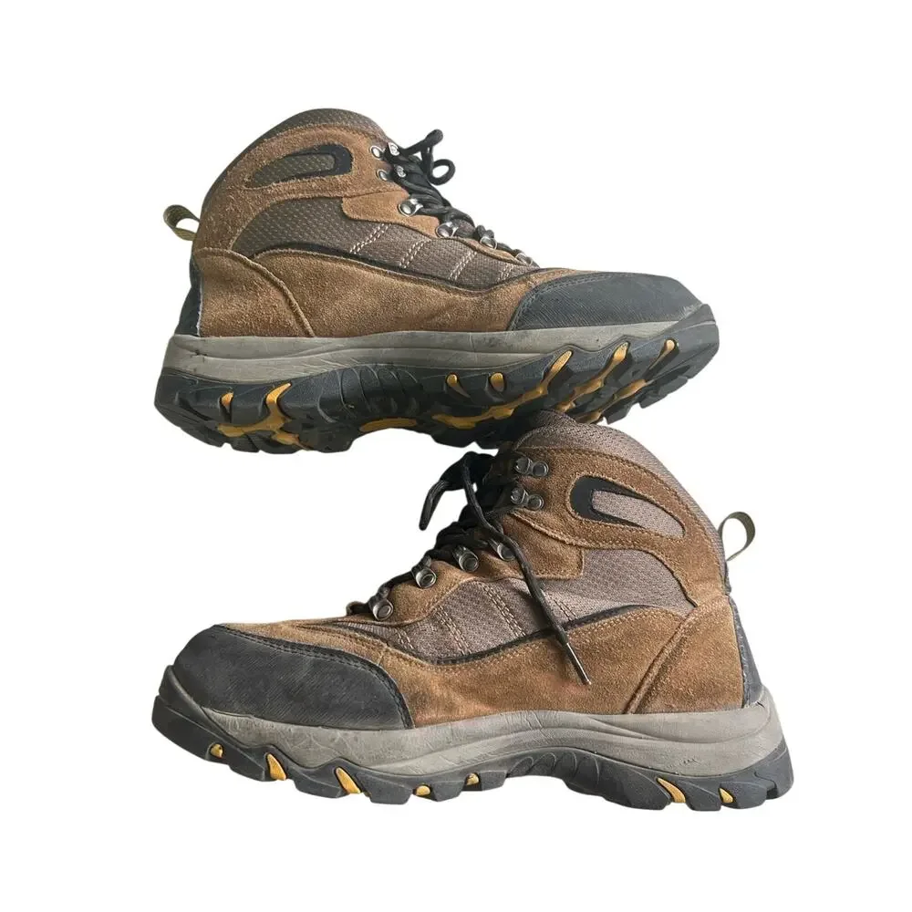 Hi-Tec Men's Skamania Mid Brown Suede Waterproof Hiking Boots Size 12M