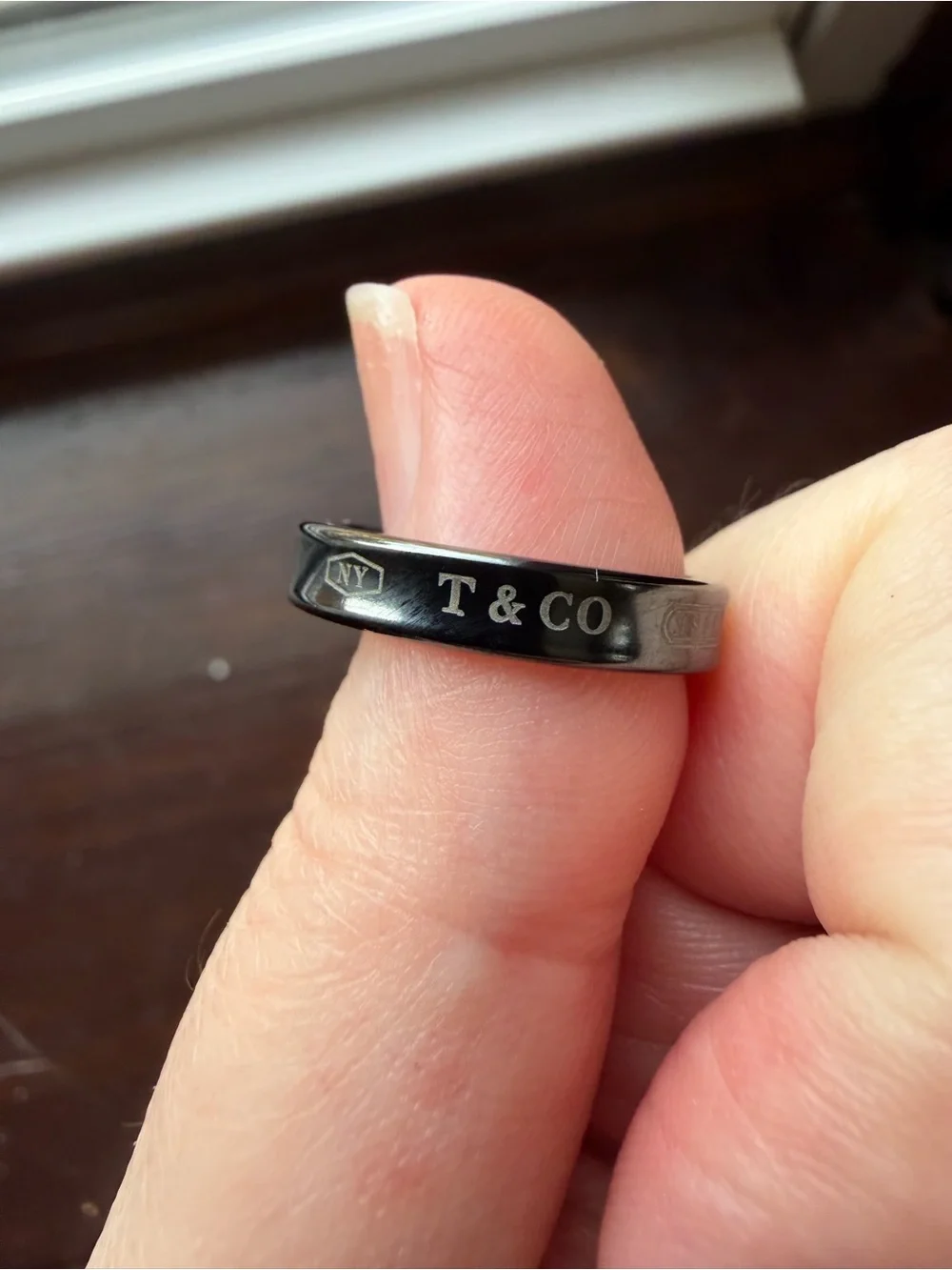 Tiffany & Co. elegant gunmetal