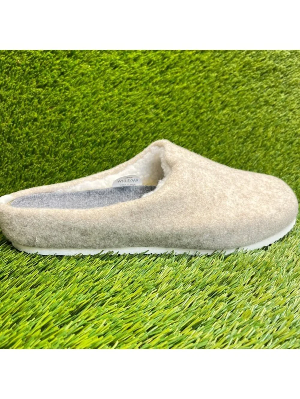 Allbirds Wool Slippers Mens Size 9 Light Tan Casual Comfort Slip On Mule Shoes