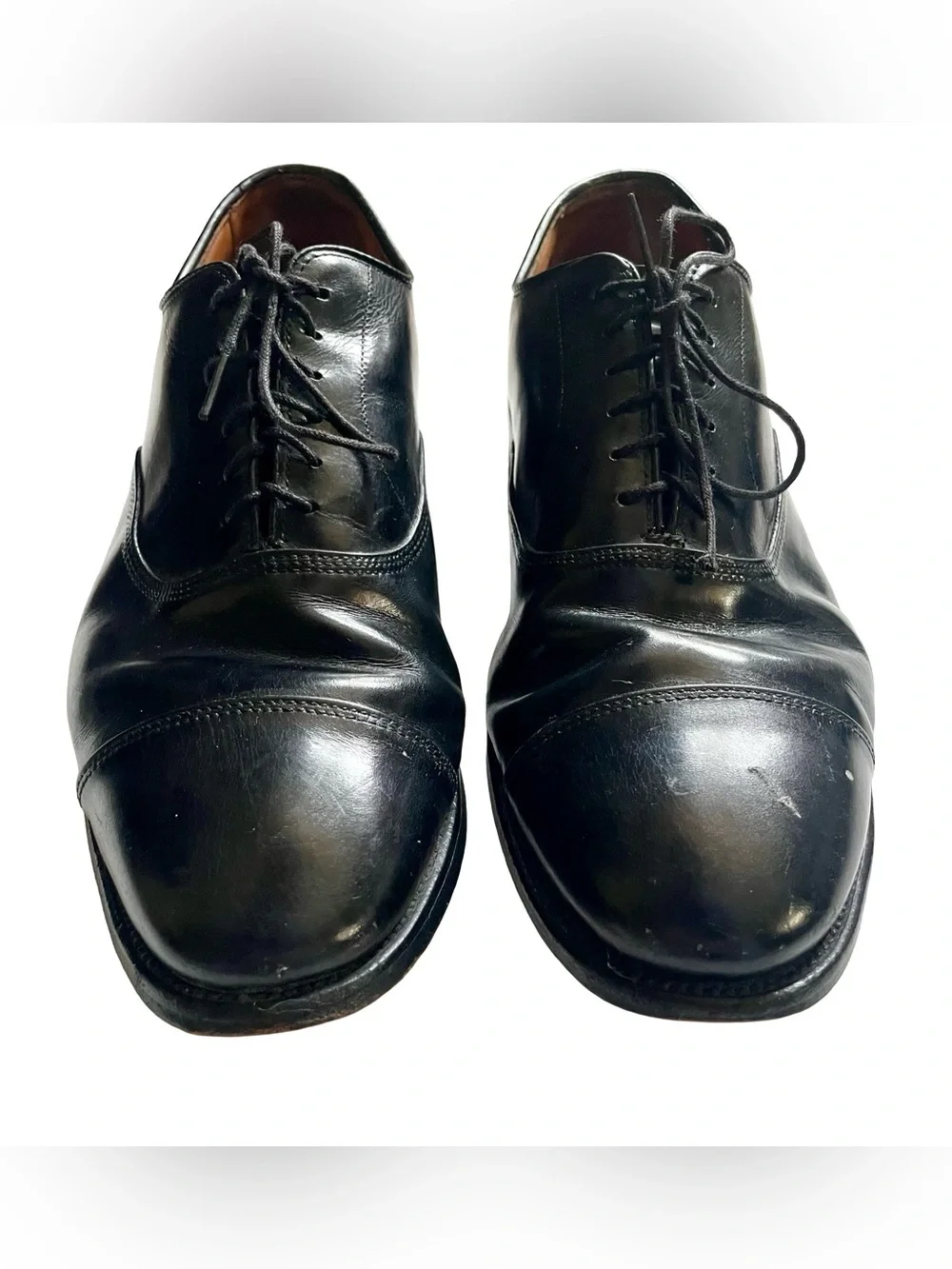 Allen Edmonds Park Avenue Black Cap-Toe Oxford Men’s 10D