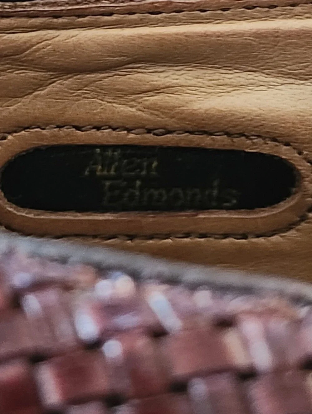 Vintage Allen Edmonds Hampstead 1968 Woven Leather Wingtip Oxfords Men's 10.5 D