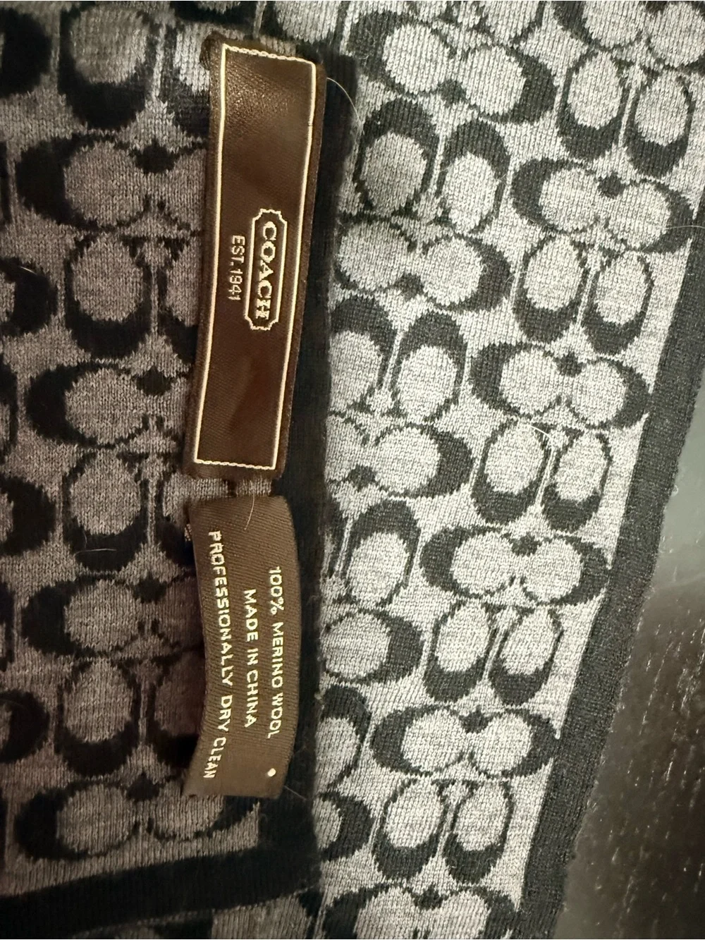 Coach soft jacquard