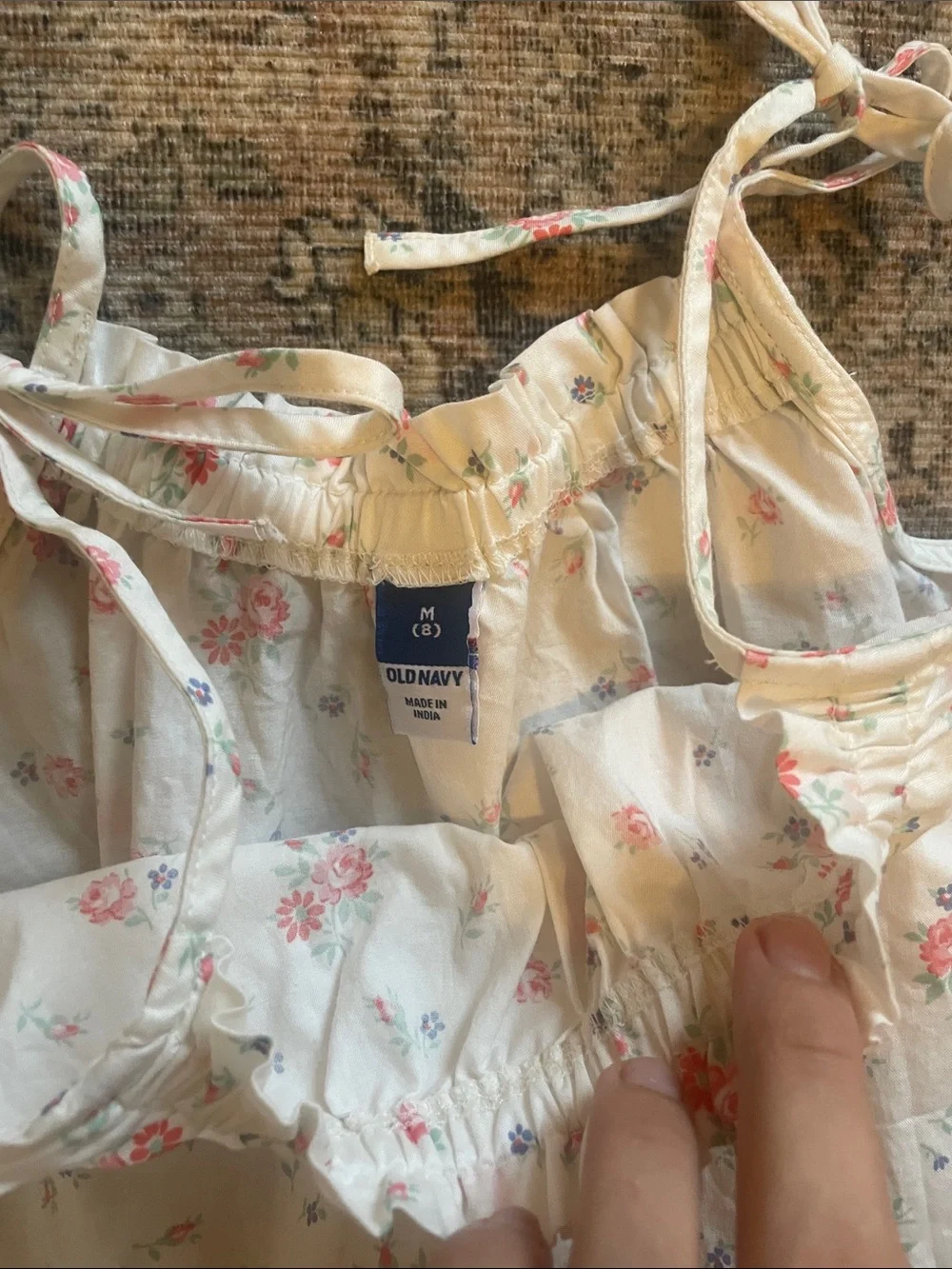 Old Navy Tie Shoulder Tank Top
